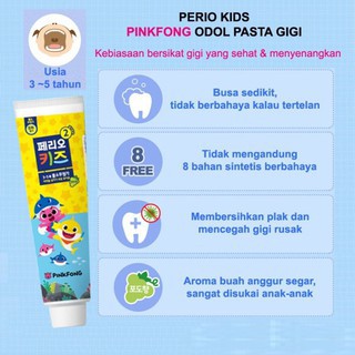 Kem đánh răng cho bé - Kem đánh răng cho bé Pinkfong, Babyshank Step 2 Cho Trẻ 3-5 Tuổi 75G