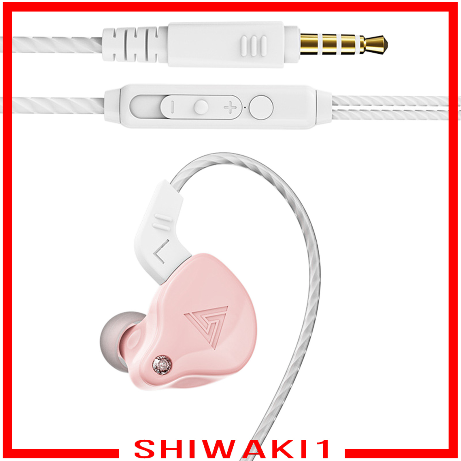 [SHIWAKI1]Earphones Wired Earbuds Enhanced HiFi Stereo Sound Noise Isolating 3.5mm Headphone in Ear with Microphone Clearer Calls, Lightweight