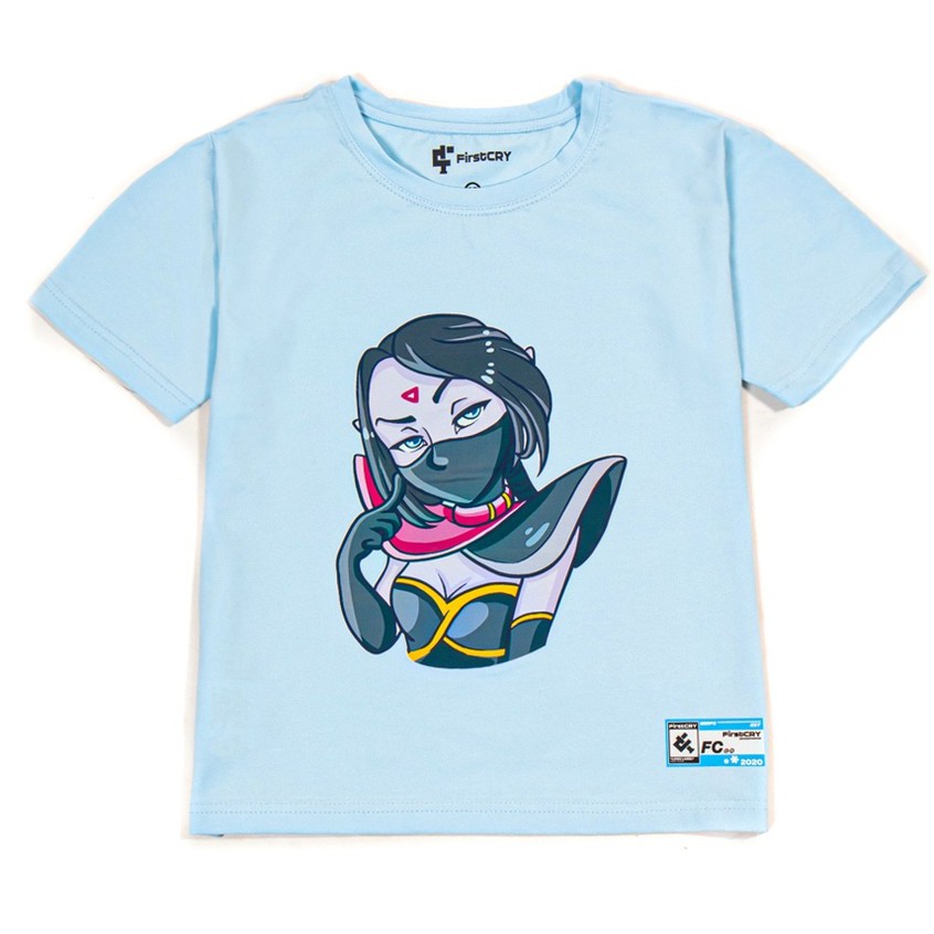 Áo thun trẻ em bé trai và gái in hình cô gái đeo khẩu trang FC FisrtCry