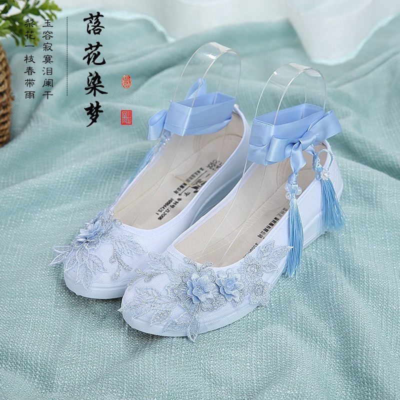 Hàng Mới Về Mới Giày Hán Phục Thêu Họa Tiết Phong Cách Trung Hoa Cổ Điển 22 Cái Cho Nữ