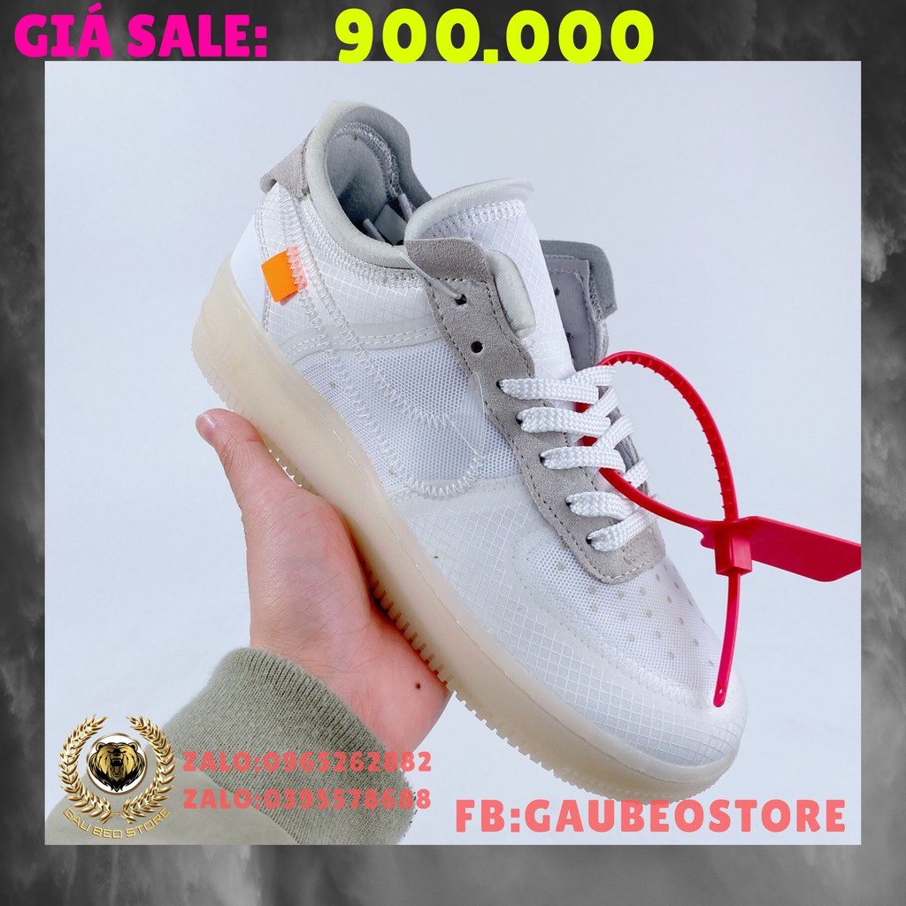 📦 FULLBOX 🌐 ORDER  🎀 SALE 50% 🎀 💯 ẢNH THẬT 🏷 OFF-WHITE x Nike Air Force 1 🏷 👟 GIÀY NAM NỮ 👟