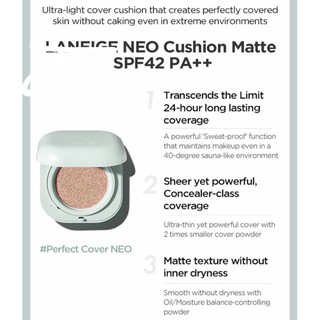 Phấn nước Laneige NEO CUSHION (kèm quà tăng, hàng chính hãng, bill đầy đủ)