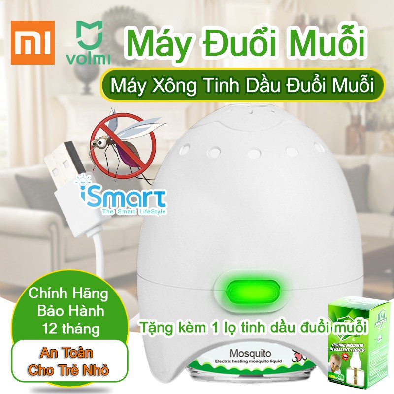 Máy Đuổi Muỗi - Máy Đuổi Côn Trùng Xông Tinh Dầu Thiên Nhiên (Tặng kèm 1 lọ tinh dầu)