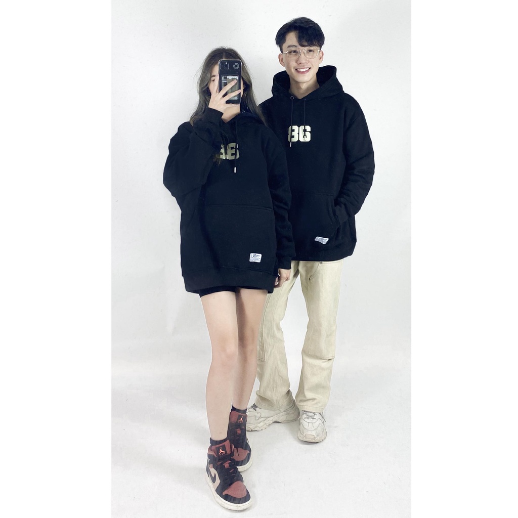 Áo hoodie basic Athanor form rộng tay phồng chất nỉ bông 100%cotton premium mẫu 86