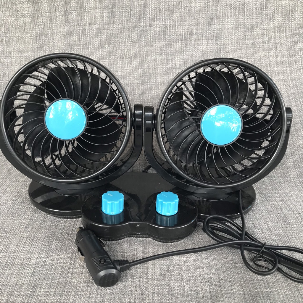 [Size TO] Quạt đôi 12V cỡ 6 inch dành cho ô tô, xe tải