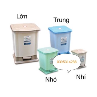 thùng rác đạp Duy tân Đại