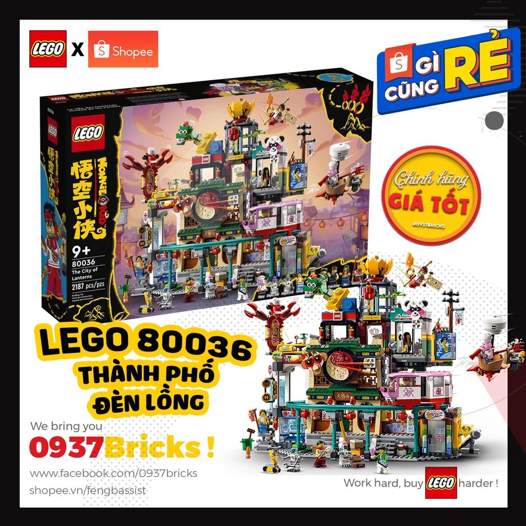 [NHÂN VẬT LẺ] 80036 LEGO Monkie Kid: The City of Lanterns 80036 Thành Phố Đèn Lồng 0937bricks