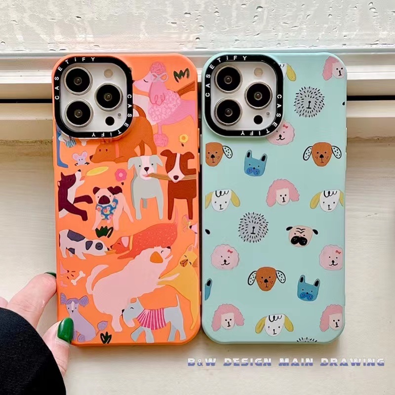 Ốp Điện Thoại Silicon Mềm Chống Sốc In Hình Chú Chó Hoạt Hình Cho iPhone 14 13 12 11 Pro MAX IX XS MAX XR i7 8 Plus