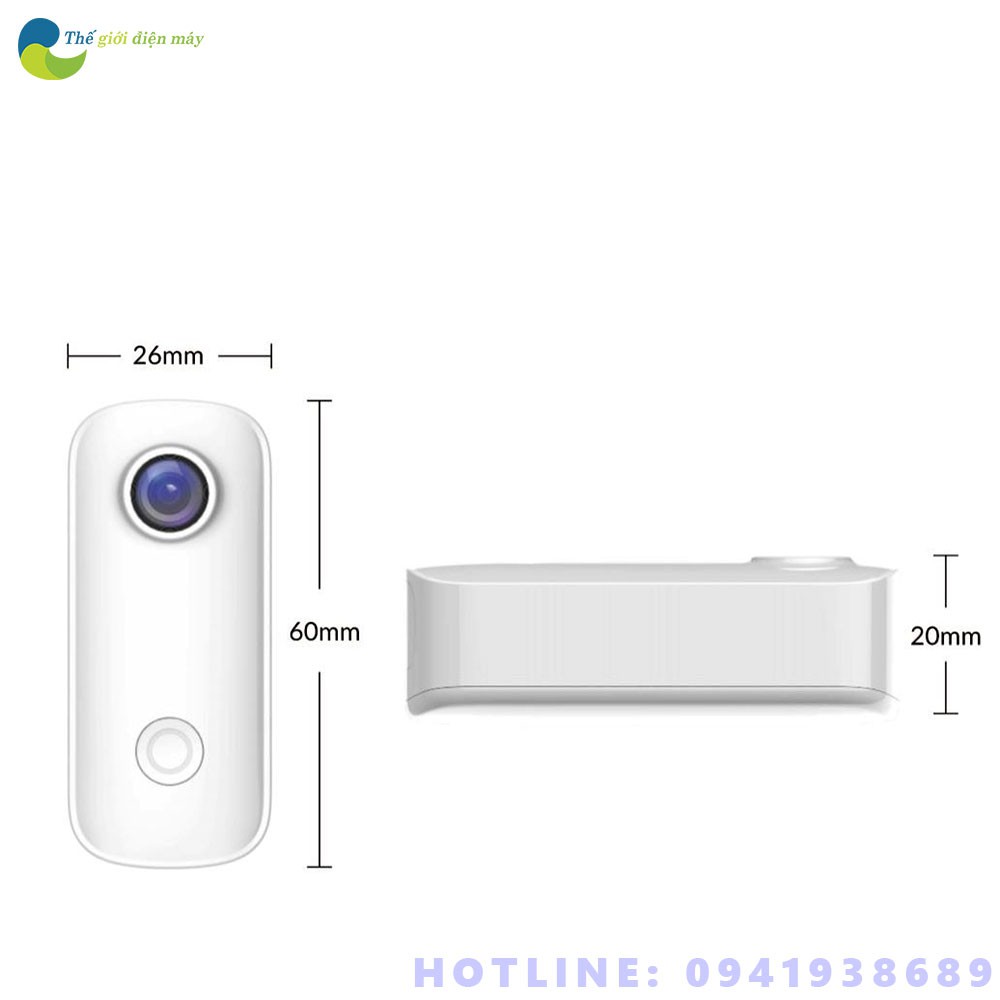 Camera Hành Trình SJCAM THUMB CAMERA C100 - Bảo Hành 12 Tháng - Shop Thế Giới Điện Máy