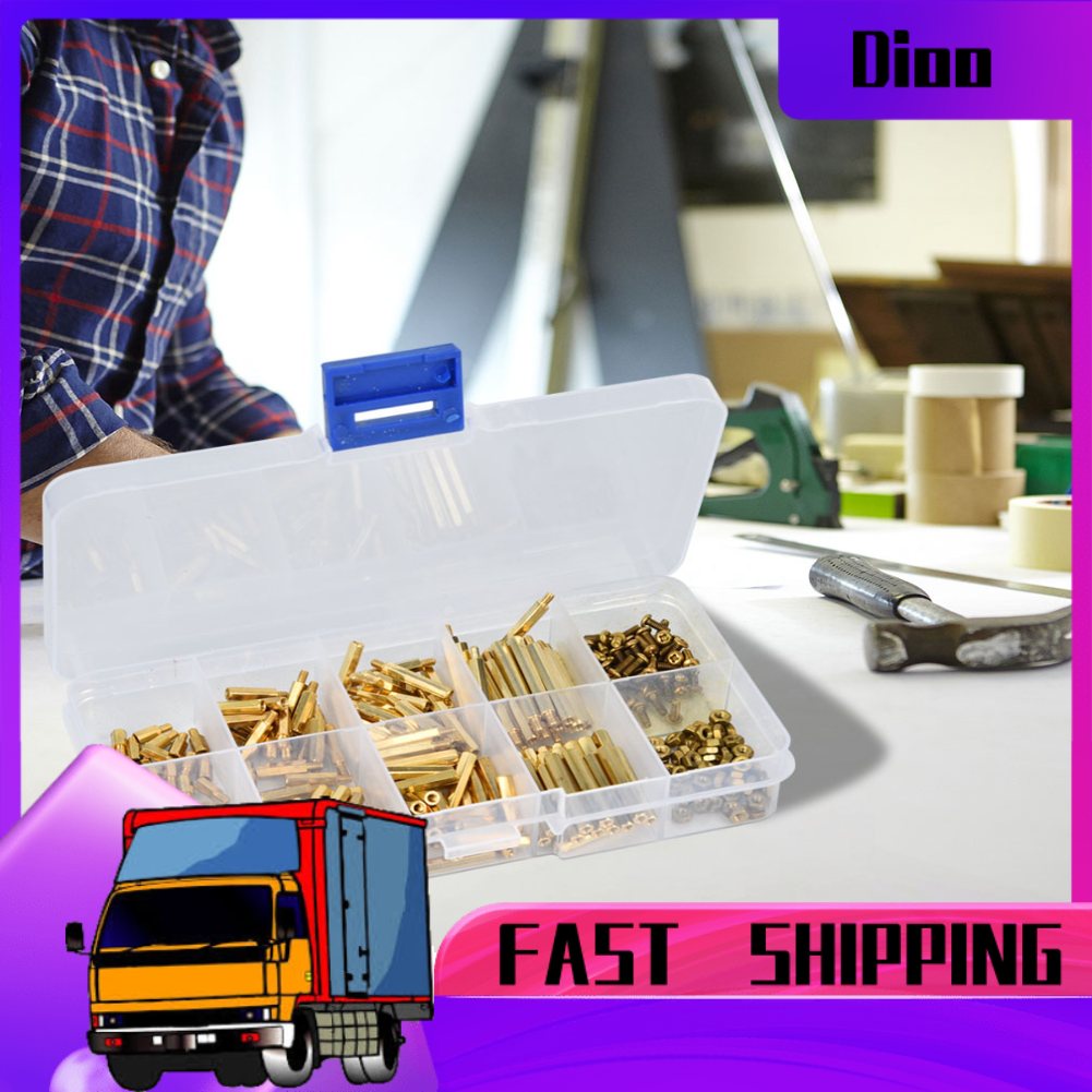 Bộ 320 Ốc Lục Giác Bằng Đồng Thau M2