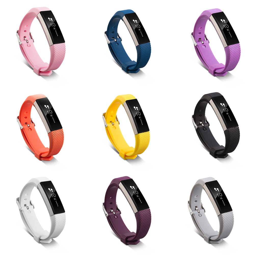 Silicone Dây Đeo Thay Thế Chất Liệu Silicon Thiết Kế Nhiều Lỗ Cho Fitbit Alta E16