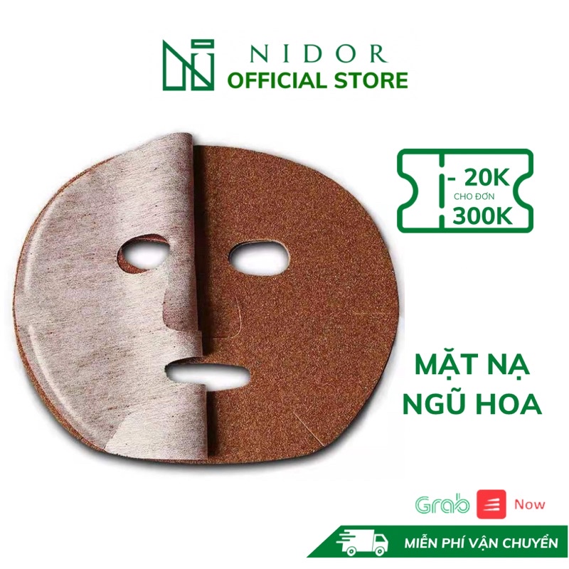 [Hàng Cao Cấp] 1 Miếng Mặt Nạ Ngũ Hoa, Rong Biển - Giảm Mụn, Mờ Thâm, Dưỡng Ẩm, Trắng Mịn Da