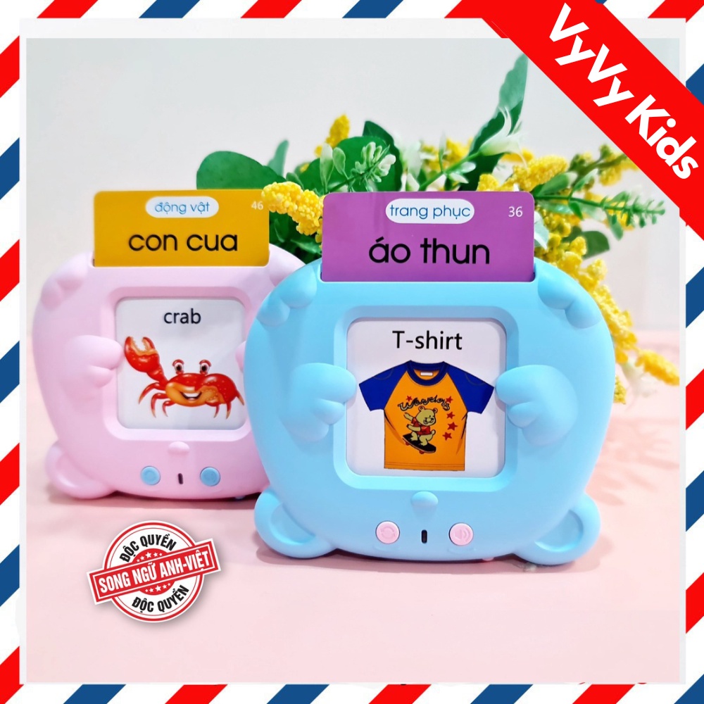 Máy đọc thẻ tiếng anh, máy đọc thẻ song ngữ flashcard