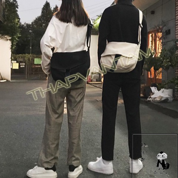 TÚI TOTE ĐEO CHÉO UNISEX NAM NỮ _VẢI CANVAS _PHONG CÁCH ULZZANG