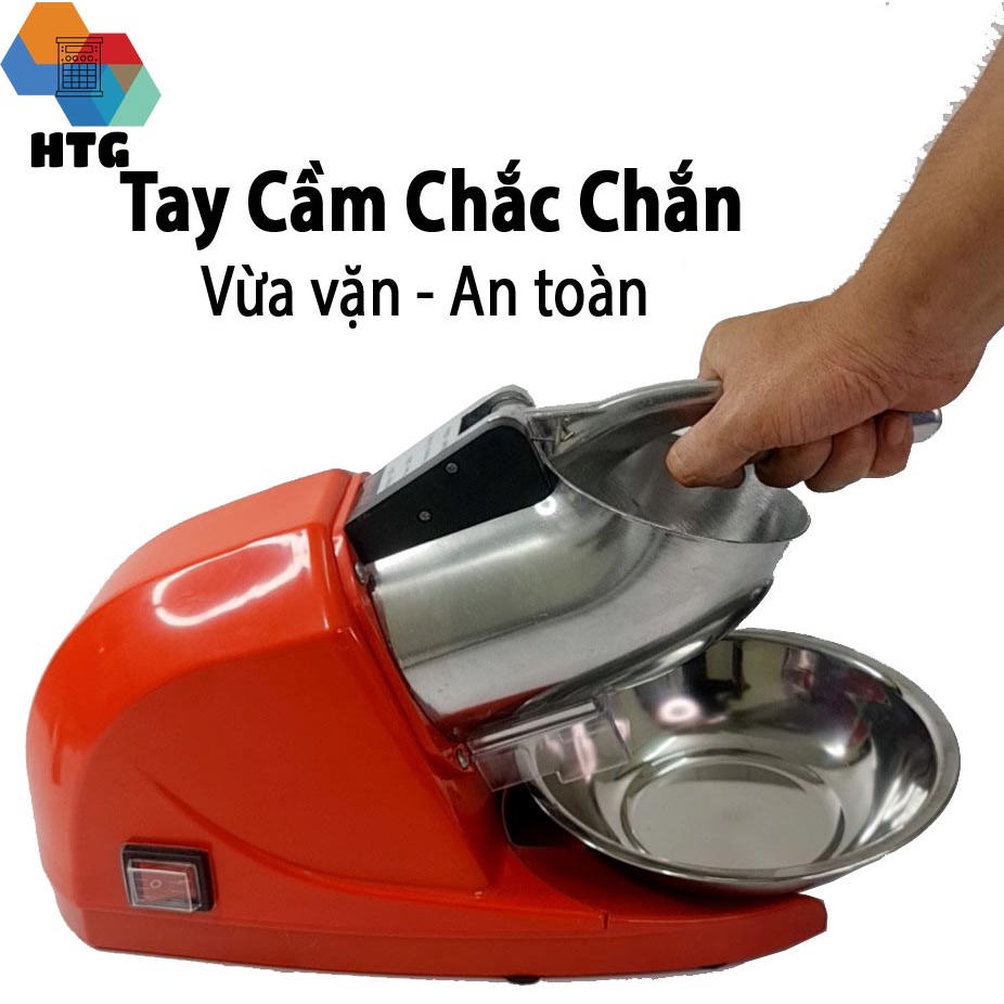 Máy bào đá tuyết IC-203, xay mịn, phiên bản nâng cấp 3 lưỡi, công suất 500W mạnh mẽ, motor dây đồng nguyên chất