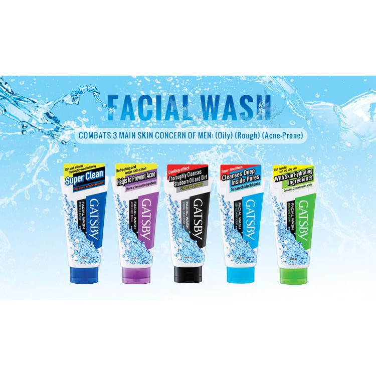 Sữa rửa mặt nam Gatsby Nhật Bản 130g | 4902806102024 | Kan shop hàng Nhật