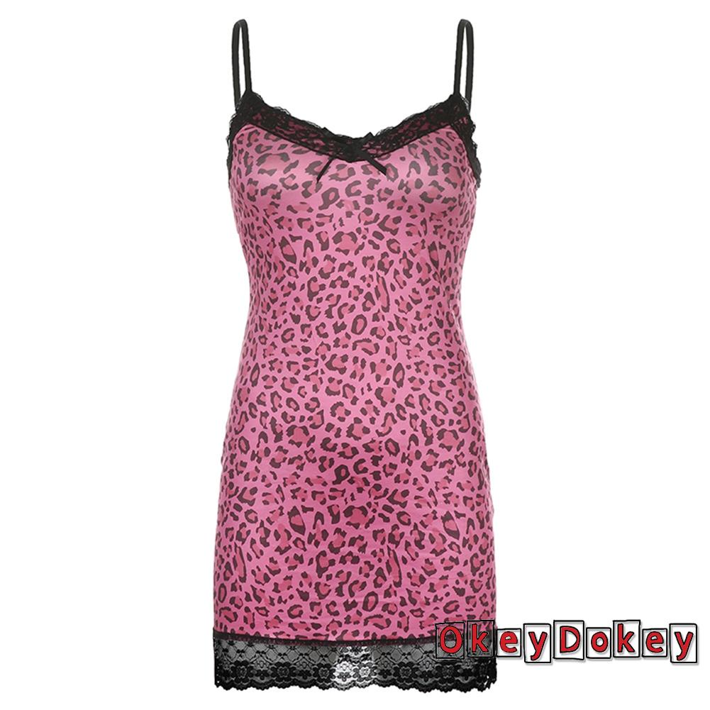 Đầm không tay dáng ôm Cổ Chữ v In Họa Tiết Quả cherry Phối Ren Quyến Rũ Dễ Thương Cho Nữ