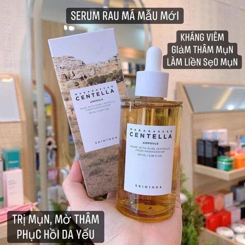 Serum Centella Rau Má Giảm Mụn, Phục Hồi Da Skin1004 Madagascar Centella Asiatica 100 Ampoule 55ml 100ml