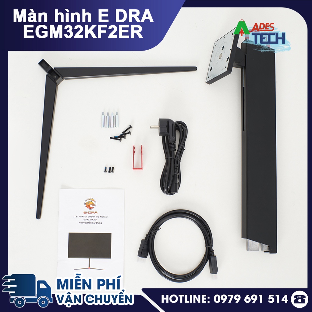 Màn Hình Gaming EDRA EGM32KF2ER 32 inch 2K 144hz