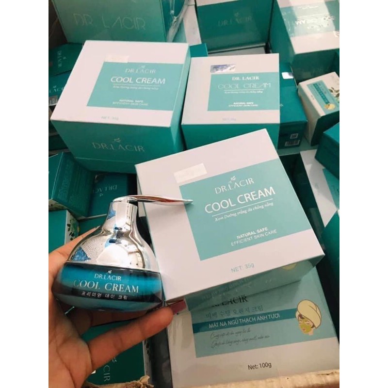 kem face lạnh cool cream lamer dr lacir chính hãng mẫu mới 35g (kem chống nắng vật lí dr lacir)