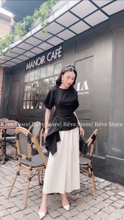 SET ÁO ĐEN BÈO QUẦN LỬNG PLI