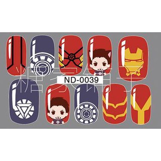 Nail dán Siêu nhân Marvel