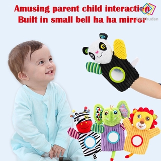 [FCD] Stuffed Animal Activity Puppet Soft Plush Polyester Fabric With Mirror for Kids Parents