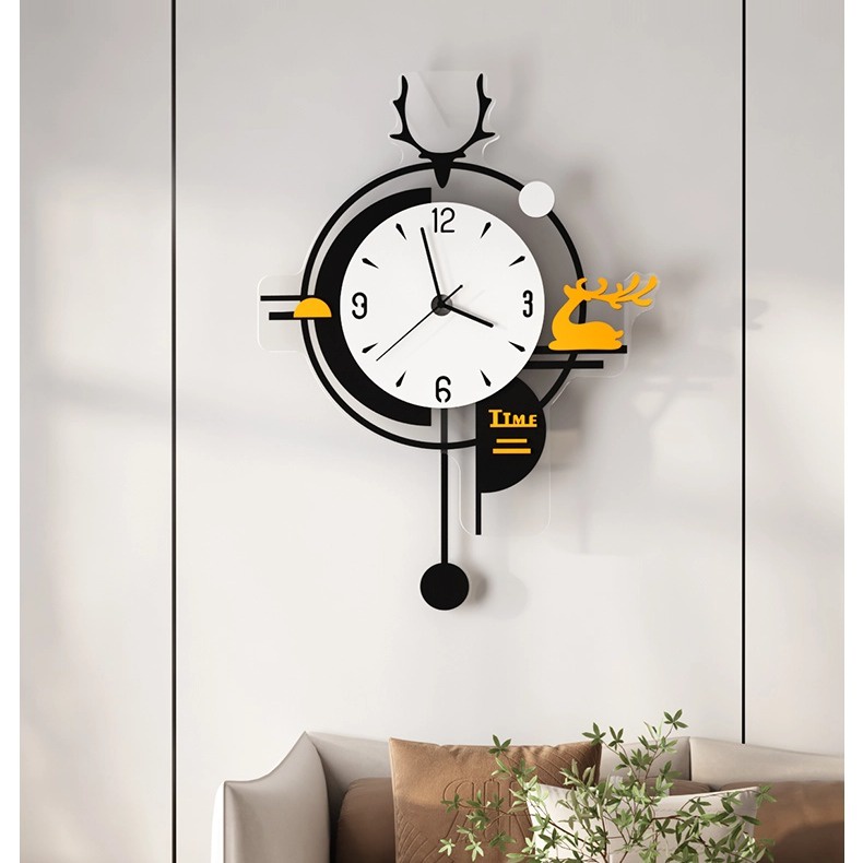 Đồng hồ treo tường quả lắc - CL054 - Phong cách hiện đại - Kích thước: 35x47, 40x56 cm, 45x69 cm