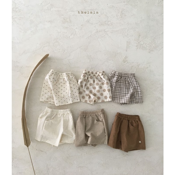 Quần đùi cho bé trai bé gái, Quần short đùi cho bé từ 7kg đến 15kg chất liệu thô đũi mát phong cách Hàn Quốc hàng QCCC