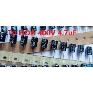 10 chiếc tụ hóa 400v 4.7uf 8 x11.5 mm loại tốt