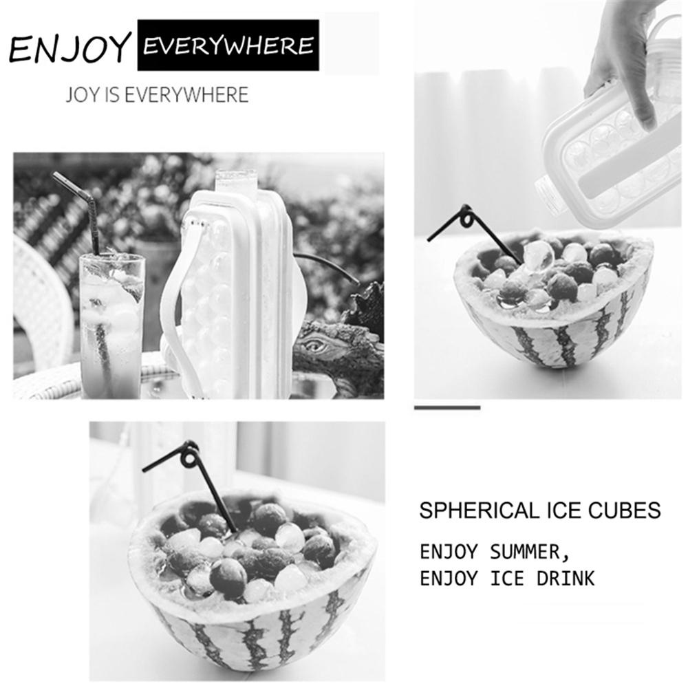 GOGOUP Khuôn Làm Nước Đá Hình Quả Bóng 3D Cho Rượu Whiskey Cocktail