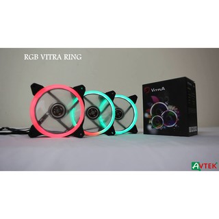 Fan vitra rainbow dual ring rgb 12cm * 3 fan