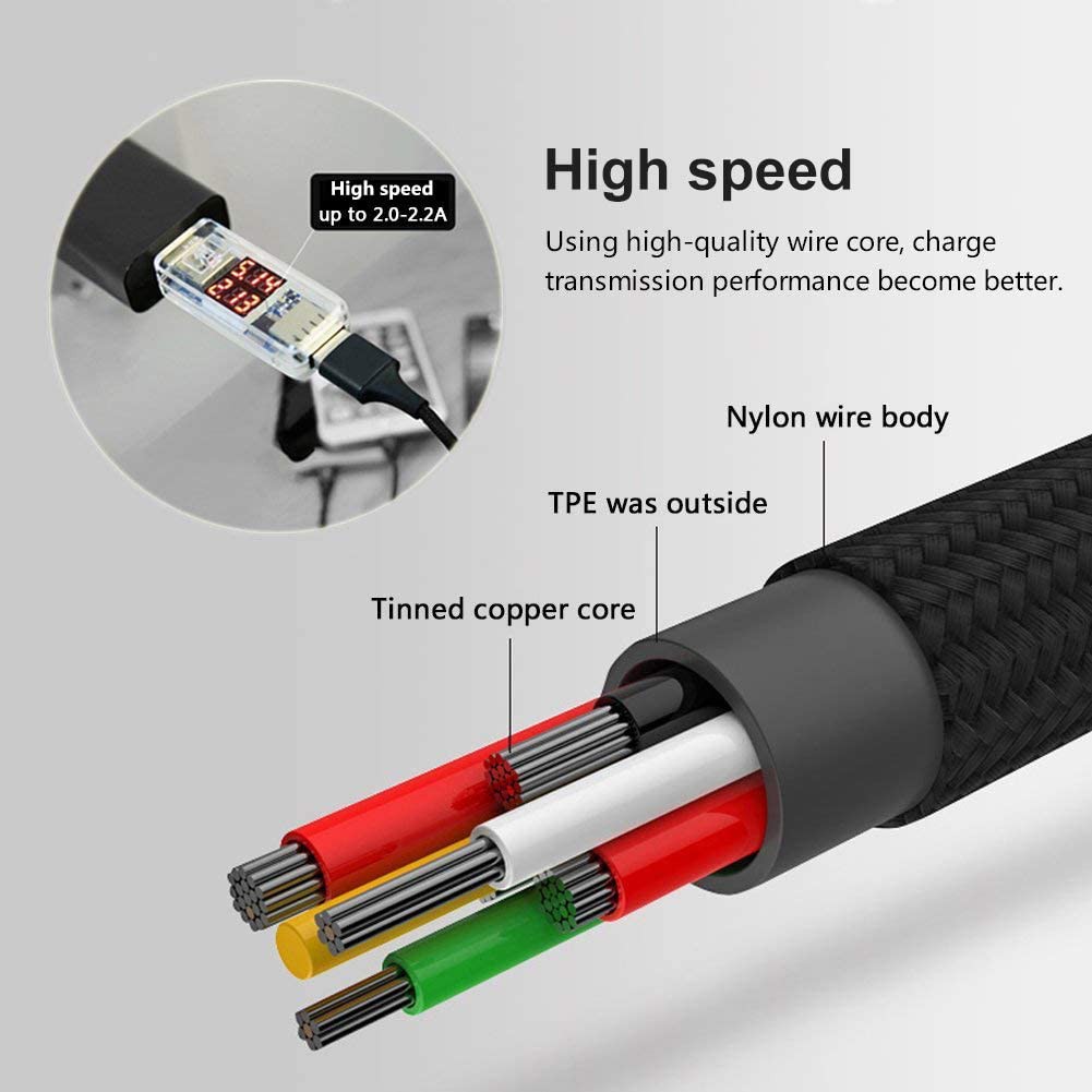 Cáp sạc SGALAS 3 trong 1 1.2m thích hợp cho Apple Android USB Type-C