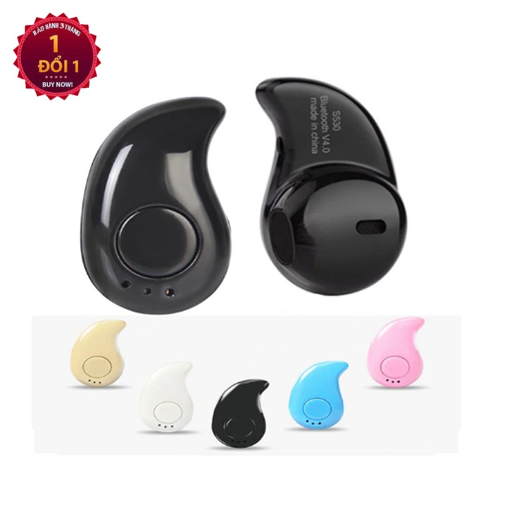 Tai Nghe Bluetooth Mini S530 Siêu Nhỏ Không Dây Nhét Tai V4.1 Ear-Pod Siêu Nhỏ Có Nghe Nhạc Giá Rẻ Tại Hà Nội