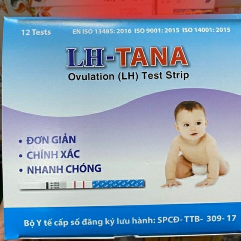 Que thử rụng trứng LH Tana hộp 12 que ⚡Nhanh -chính xác⚡