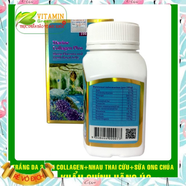 GIÁ SẬP SÀN VIÊN UỐNG TRẮNG DA 3 TRONG 1 VITATREE MARINE COLLAGEN PLUS (100 VIÊN) | NHÂP KHẨU CHÍNH HÃNG ÚC CỦ XẢ