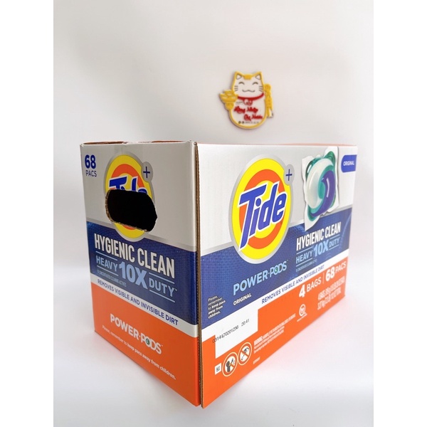 Viên giặt tide pods mỹ mẫu mới 1 thùng 68 viên