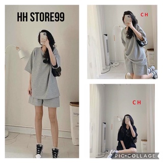 Set bộ đùi cộc nữ unisex chất vải tổ ong đẹp🌸Set bộ đùi nữ trơn form rộng kiểu dáng Hàn Quốc🌸 Freeship 🌸 Sale