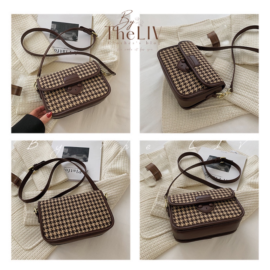 Túi xách LADI vải thêu phong cách Hàn Quốc cực sang - HÀNG LOẠI 1