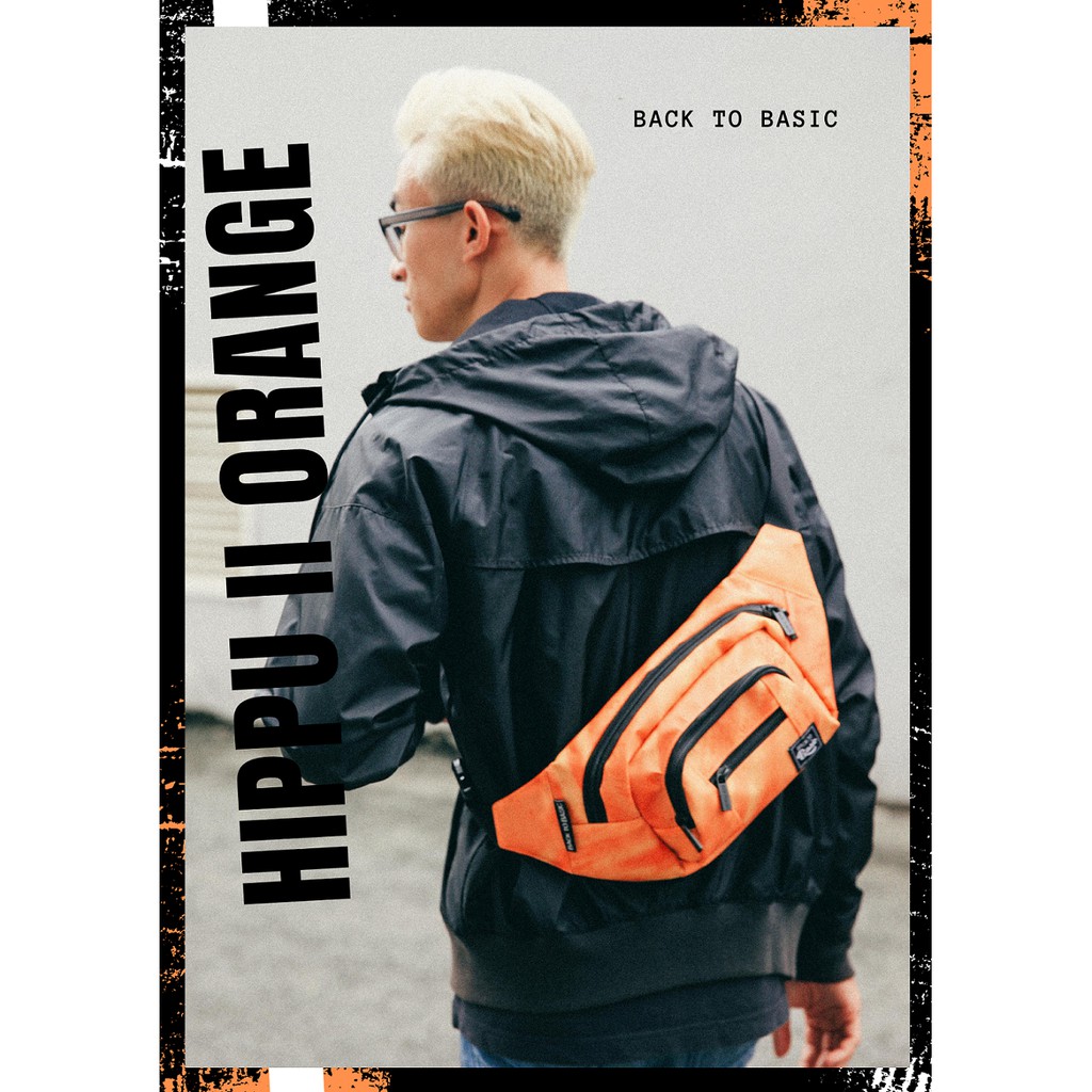 Túi bao tử - Túi đeo hông cao cấp Back To Basic - Hippu II Orange chống thấm tốt, 11 ngăn | BigBuy360 - bigbuy360.vn