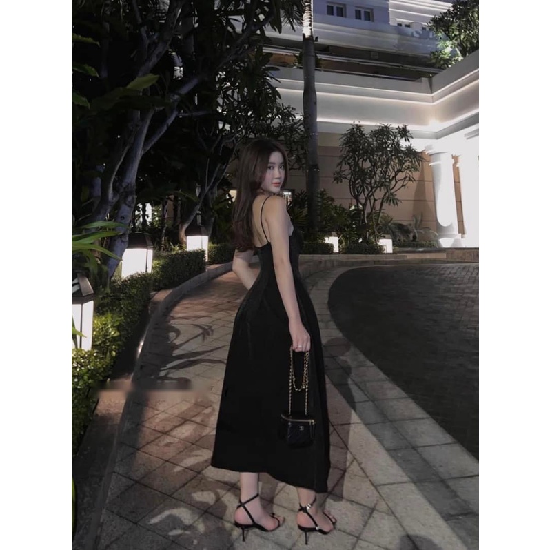 Váy cup ngực xẻ tà 3 màu