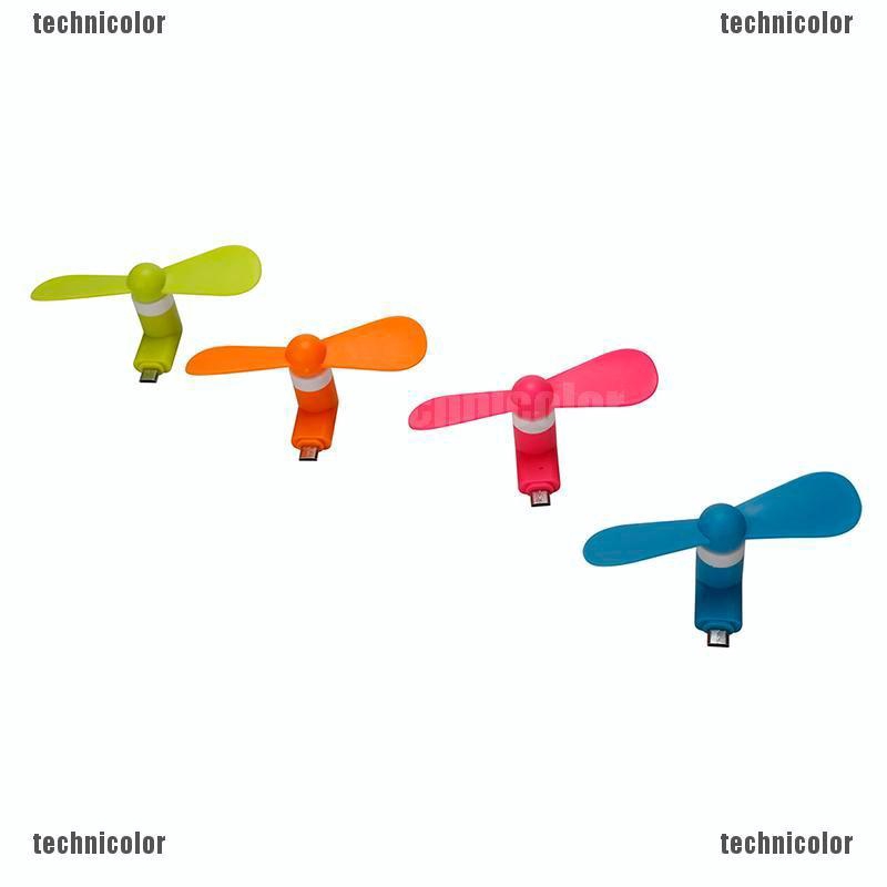 Quạt Mini Làm Mát Không Ồn Cho Điện Thoại Android