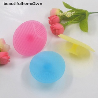 1 Bàn Chải Silicone Mềm Làm Sạch Màu Sắc Ngẫu Nhiên