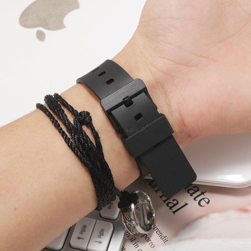 [HOT] Dây đồng hồ cao su Mềm Cho Đồng Hồ Casio Lrw-200H 2 màu trắng, đen