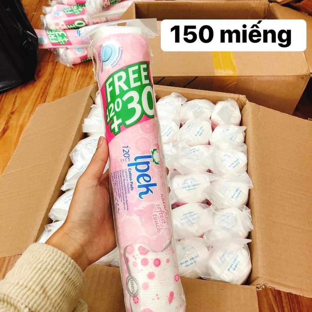 Bông tẩy trang ipek 150 miếng