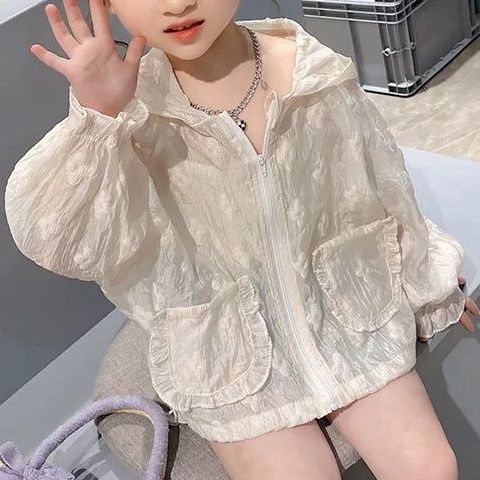 [Babycat] Áo Khoác Chống Nắng Vải Mỏng Thoáng Khí Phong Cách Nhật Bản Hàn Quốc Thời Trang Xuân Hè Hàng Mới Dành Cho Bé Gái 2022