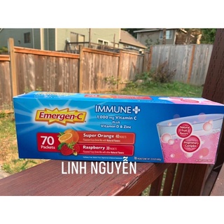 Bột sủi C tăng đề kháng Emergen-C Immune Plus Super Oảnge 70 gói