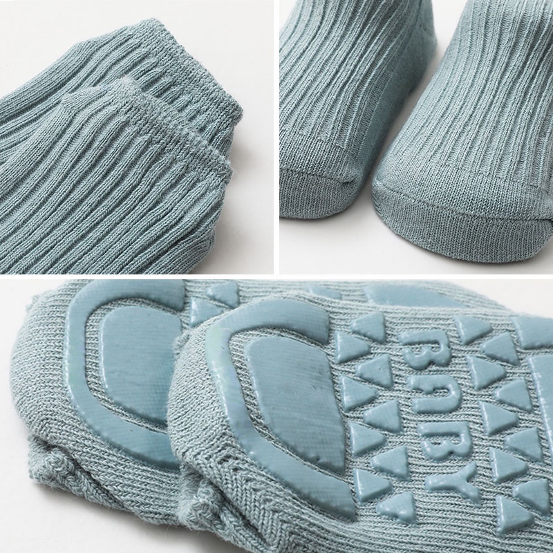 Vớ Đế Cao Su Mềm Chống Trượt Mùa Đông Cho Bé Sơ Sinh