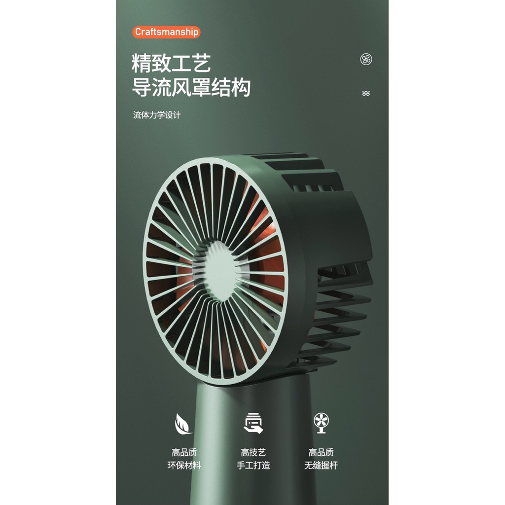 Quạt tích điện cầm tay F34 kệ để bàn 3 chế độ siêu mát, siêu tiện ích 2000mah &lt;CHÍNH HÃNG REMAX &gt;