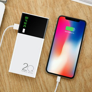 Sạc dự phòng sam sung 30000mAh có đèn pin và hiển thị % pin 5 lõi